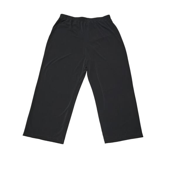 Simonton Says Designed by George Black Elastic Waist Polyester Dress Pants Slack - Picture 1 of 7